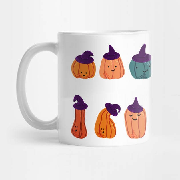 Spooky cute witch pumpkins by illograph